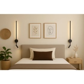 Resim Mikro Aydınlatma Samsung Ledli Dekoratif Duvar Aplik Otel Salon Yatak Odası Tekli Siyahkasa Günışığı 