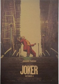 Resim Joker Dc Comıcs Merdiven Sahnesi Retro Poster Af022 