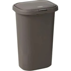 Resim AyrStore Kapaklı Yaylı Mutfak Banyo Çöp Kovası, 13 Galon Gri Plastik Çöp Kutusu, 49.2 Litre 