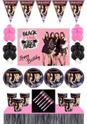 Resim Blackpink Doğum Günü 16 Kişilik Afişli Blackpink Parti Malzemeler N11.1052 