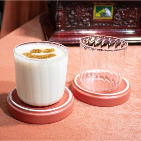 Resim 1 Adet Düz Çizgili Stil Isıya Dayanıklı Salep Bardağı - Soğuk Kahve, Kokteyl Meşrubat Bardağı 