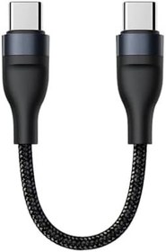 Resim Coofbe Super Şarj 5A 66W Type-C Şarj Kablosu Kısa Type-C Powerbank Şarj Kablosu Örgü Kopmaz Kablo 