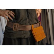 Resim Sahtiyan Forma Cüzdanlı Kemer Kahverengi 