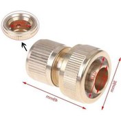 Resim Ulzyvf Süper Sulama Pirinç Musluk Mağaza Işığı Hortum Hızlı Güneş Boru Bahçe Bağlantı Parçaları 3/4 25mm Fh 