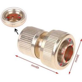 Resim Ulzyvf Süper Sulama Pirinç Musluk Mağaza Işığı Hortum Hızlı Güneş Boru Bahçe Bağlantı Parçaları 3/4 25mm Fh 