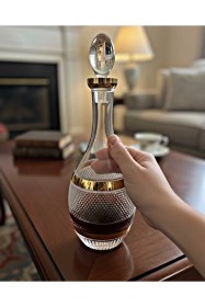 Resim Paşabahçe Gold Efor Baklava Kesim Karaf 1200 Cc Premium Sunum & Çeyizlik Şişe 
