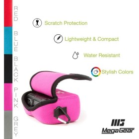 Resim Megagear MG807 Fujifilm Finepix Xp130, Xp120, Xp90 Neopren Kamera Kılıfı 