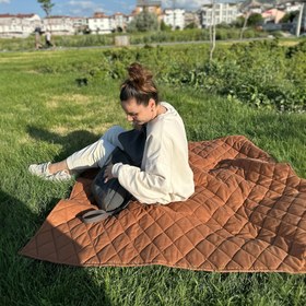 Resim Büyük Boy Kapitone Oyun Halısı - Tarçın - 150*250 / Tarçın 
