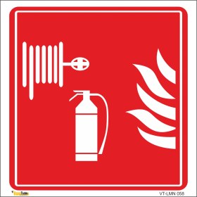 Resim Yangın Tüpü ve Hortumu Piktogramı 