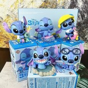 Resim Stitch Koleksiyon Figürü - Sevimli Karikatür Karakter Heykeli, İç ve Dış Mekan Dekoru, Noel, Doğum Günü Hediyeleri için İdeal, PVC Malzeme, Pil Gerektirmez, Ev Dekoru 