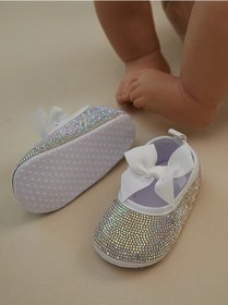Resim My Only Brand Şeffaf Payetli Dantel Bale Ayakkabısı 478239028 Gri 