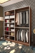 Resim Kenzlife Giysi Dolabı Fikret 180*180*45 Cvz Gardırop 