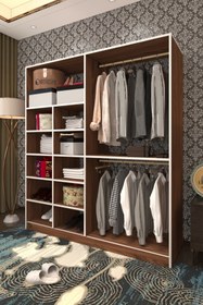 Resim Kenzlife Giysi Dolabı Fikret 180*180*45 Cvz Gardırop 