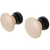 Resim IKEA Huş 2 Li Banyo Duvar Askısı Siyah Renk Huş Banyo Aksesuar Havlu Askısı 