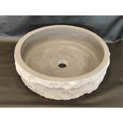 Resim Polen Stone Bazalt Patlatma Modeli Yuvarlak Lavabo 