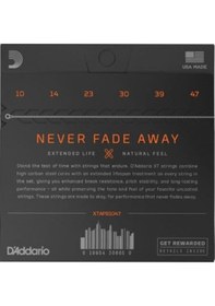 Resim D'addario Xtapb1047 Akustik Gitar Tel Seti. Phosphor Bronz Lıght 