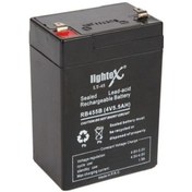 Resim Lıghtex Lt-45n 4 Volt - 5 Amper Kuru Akü Işıldak Aküsü 