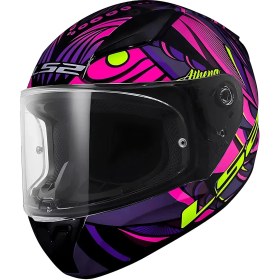 Resim Ls2 Rapıd 2 Athena Siyah-Mor Kask 