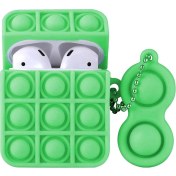 Resim Bilişim Aksesuar Airpods Kılıf 1. ve 2. Nesil Uyumlu Silikon Pop It Stres Yumuşak Silikon Kulaklık Kılıfı 