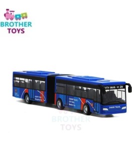 Resim Brother Toys Oyuncak Körüklü Metal Otobüs 1 Adet Metrobüs Çek Bırak 1:48 22 cm Büyük Model 
