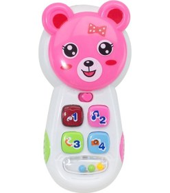 Resim Oyuncak Telefon Sevimli Telefon Işıklı Sesli Pembe 