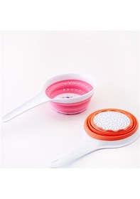 Resim Saplı Silikon Katlanabilir Plastik Katlı Süzgeç Asorti 