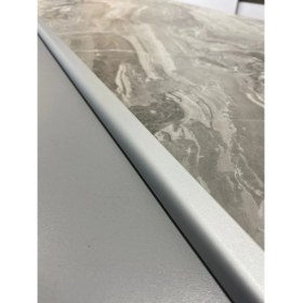 Resim Pasha Dekor Alüminyum Oval U 8 mm Parke Bitim Profil Çıtası 90 cm 