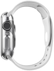 Resim Apple Watch (45mm) Gainsboro (CrystalClear) ile Uyumlu Garde Saat Kılıfı 