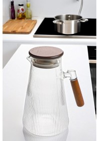 Resim Akasya Kapaklı Ve Saplı Filtreli Cam Sürahi 1,8 Litre 