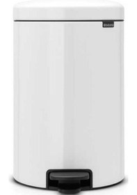 Resim Brabantia Çöp Kutusu 20 Litre Newicon Pedallı Beyaz 114243 Beyaz 