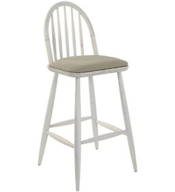 Resim Rustica Bar Sandalyesi Beyaz 