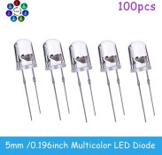 Resim Wangxi 100 Adet 5mm Çok Renkli Hızlı/yavaş Yanıp Sönen Led Diyot Yüksek Parlaklık 4000-9000mcd 