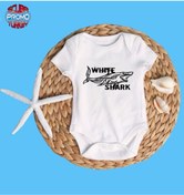 Resim SCUBAPROMO White Shark Baskılı Bebek Zıbın 