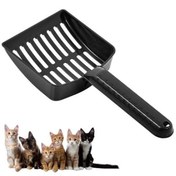 Resim Plastik Evcil Hayvan Kedi Kumu Temizleme Eleme Küreği 