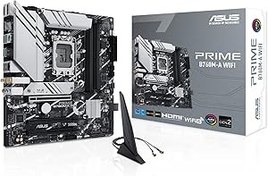 Resim ASUS PRIME B760M-A WIFI Intel B760 LGA1700 DDR5 7200 HDMI VGA 2x M2 USB3.2 AX WiFi BT AURA RGB 2.5Gbit LAN mATX ASUS 5X PROTECTION III, Armoury Crate, AI Suite 3 Anakart 
