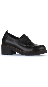 Resim Bueno Shoes Siyah Deri Kadın Loafer 01WZ4404 