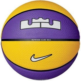 Resim Nike Playground 2.0 8p L James Deflated Court Basketbol Topu Mor N.100.4372.575.07 Nike