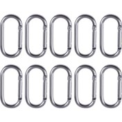 Resim Suntek Magideal 10x Kilitli Karabina Klipsi Yaylı Kanca Küçük Gümüş 