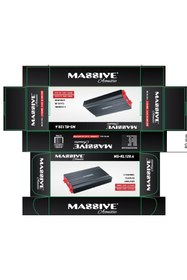 Resim Massive Ms-kl120.4 4x120 Rms Profesyonel Oto Amfi Anfi Kl120.4 Bas Kontrollü 