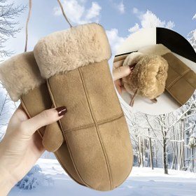 Resim Kış Dokunmatik Kayak Eldivenleri - Yüksek Kaliteli Rüzgar Geçirmez Parmaksız Tasarım, Snowboard ve Kayak için Polar Astarlı, Ergonomik Uyumlu Akıllı Telefon Kullanımı, Sonbahar Kış Sezonu, Kar Aksesuarları, Peluş Polar Astarlı, Outdoor Sporlar, Yaşam Tarzı 