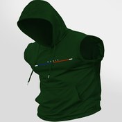 Resim Erkekler için Hafif Kolsuz Kapüşonlu Sweatshirt ile Paris Baskı - Yazlık Spor Giyim, Nefes Alabilen Kumaş, Düzenli Kesim, Makinede Yıkanabilir, Siyah, Günlük Spor Giyim | Kapüşonlu Yelek | Pürüzsüz Dokulu 