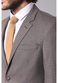 Resim 4 Drop Damalı Erkek Kahverengi Ceket-wessi Kahverengi 