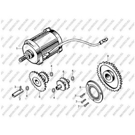 Resim MONDİAL ATV MD200 JACKAL İLK HAREKET DİŞLİSİ 57T 