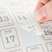 Resim 365 adet Takvim Serisi Etiketleri - Sevimli Karikatür Tarzı Tarih İşaretleri, Scrapbooking, Günlük Tutma ve DIY El Sanatları için, Mat Kaplama, Dikdörtgen Şekil, Su Şişeleri ve Okul Malzemeleri için Mükemmel, Scrapbooking Malzemeleri 