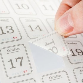 Resim 365 adet Takvim Serisi Etiketleri - Sevimli Karikatür Tarzı Tarih İşaretleri, Scrapbooking, Günlük Tutma ve DIY El Sanatları için, Mat Kaplama, Dikdörtgen Şekil, Su Şişeleri ve Okul Malzemeleri için Mükemmel, Scrapbooking Malzemeleri 
