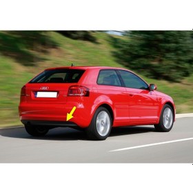 Resim Audi A3 HB 2009-12 Arka Tampon Çeki Demiri Kapağı 8P0807441C 