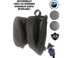 Resim Sevbags Su Geçirmez Motorsiklet Yan Avadanlık Çantaları İki Bölmeli Dayanıklı Malzeme 