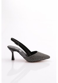 Resim Dgn K961 Kadin Önü Kapali Abiye Ayakkabi K961-1510-R1645 Siyah 