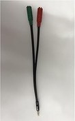 Resim QPORT Q-A15 MİKROFON+KULAKLIK=>3,5mm RCA ERKEK 0,15mm ÇEVİRİCİ 