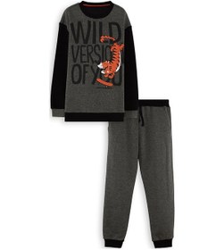 Resim Denokids Wild Oversize Erkek Çocuk Eşofman Takımı - Gri 